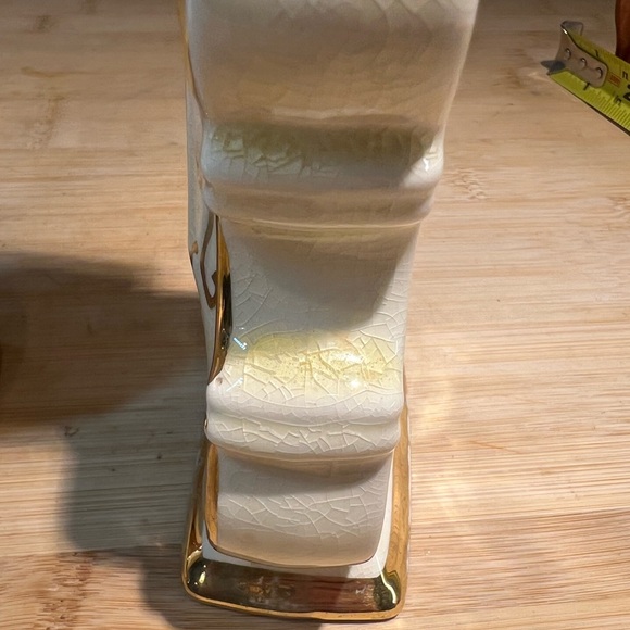 Pair of Vintage Goldra E. Palestine Mid-century Violin 9” Vases / Wall Pockets - Picture 7 of 13